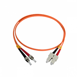Jumper Fibra 1mt ST-SC OM1 MultiModo MM Duplex  62.5/125um LSZH
