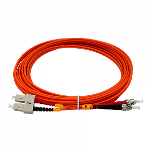 Jumper Fibra 5mt ST-SC OM1 MultiModo MM Duplex  62.5/125um LSZH
