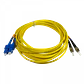 Jumper Cable Fibra 5mt ST/UPC-SC/UPC MonoModo SM Duplex  9/125um 3mm - Miniatura 1