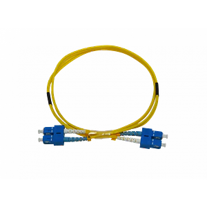 Jumper Cable Fibra 1mt SC-SC/UPC MonoModo SM Duplex  9/125um 3mm