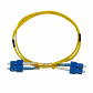 Jumper Cable Fibra 1mt SC-SC/UPC MonoModo SM Duplex  9/125um 3mm - Miniatura 1