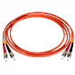 Jumper Fibra 2mt ST-ST OM1 Multimodo MM Duplex  62.5/125um LSZH - Miniatura 1