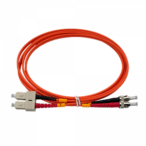 Jumper Fibra 2mt ST-SC OM1 MultiModo MM Duplex  62.5/125um LSZH
