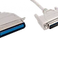 Cable Paralelo 2,5mt p/Impresora DB25-Macho CEN36 Gris VW-1 Centronics - Miniatura 1