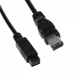 Cable FireWire 50cm, 9-Pin Macho a 6-Pin Macho, iLink 1394B, 800/400 Mbps