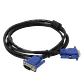 Cable VGA DB15 Macho a Macho, 1.8 Metros, Blindado, Negro - Miniatura 1