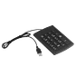 Teclado Numérico USB con 19 Teclas, Dimensiones 140x100x15mm, Cable 120cm - Miniatura 1