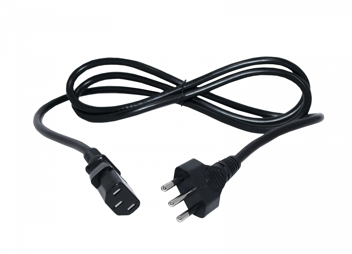 Cable de Poder 150cm C13 Hembra a Chile-It Macho Negro 3x0.75mm2 1