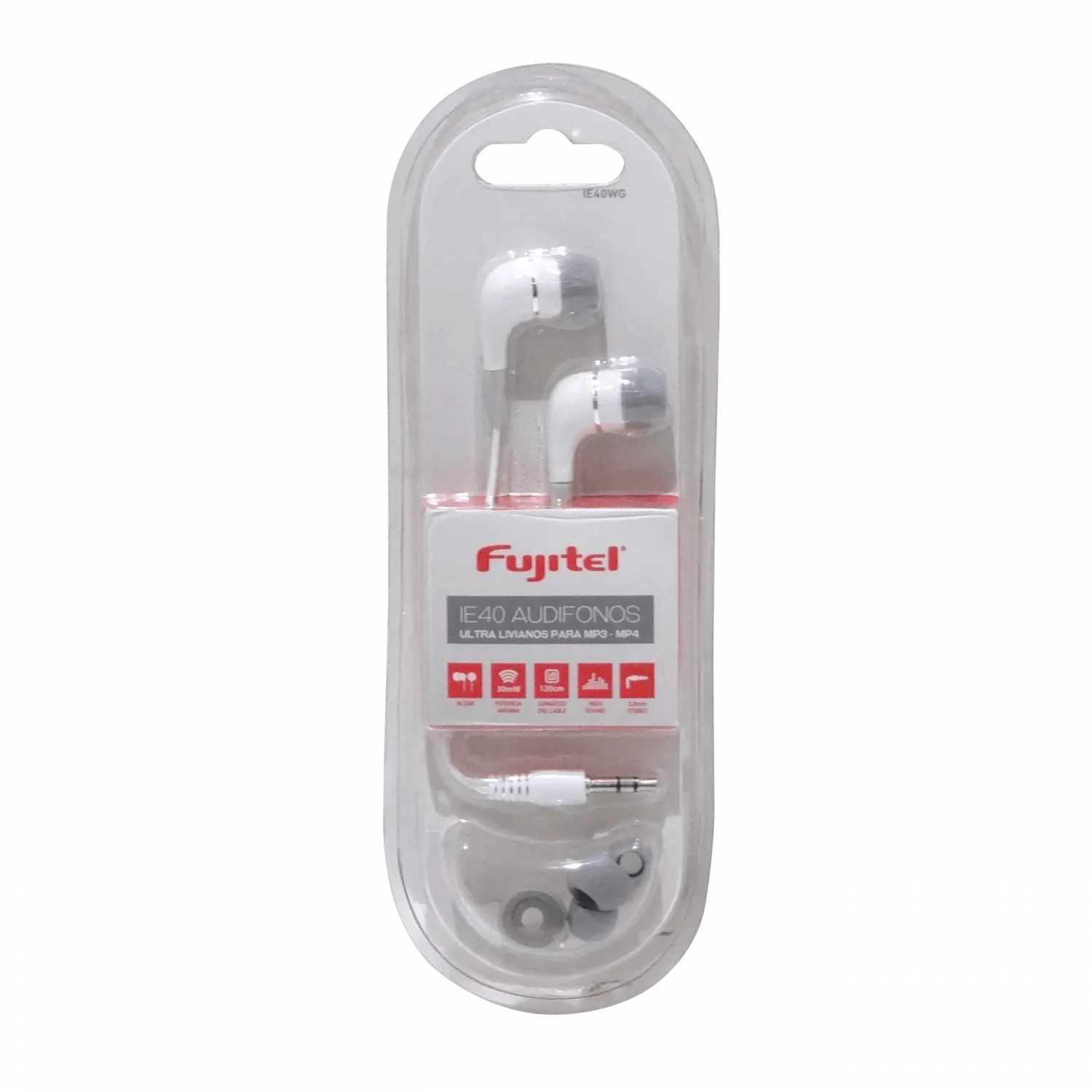 Audifono plug 3.5mm-M cable-100cm 30mW-max 1