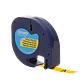 Etiqueta Plastica Letratag DYMO Negro sobre Amarillo 12mm x 4mt  - Miniatura 1