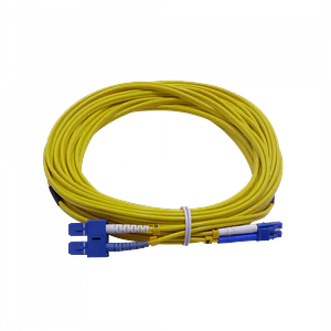Jumper Cable Fibra 10mt LC-SC/UPC MonoModo SM Duplex  9/125um 3mm