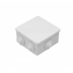 Caja Estanca Blanca 80x80x45mm  6-Conos sin-Tornillos