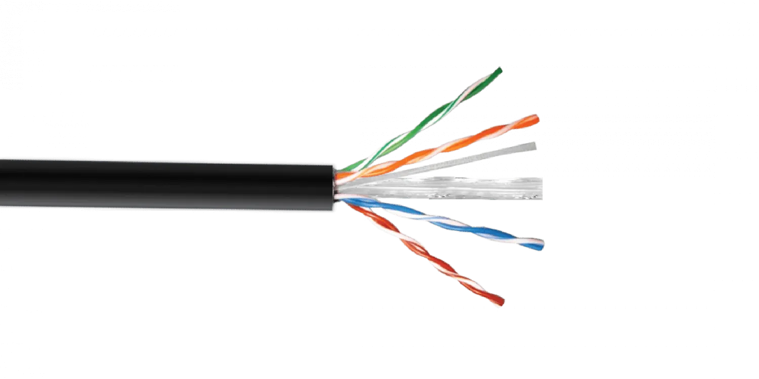 Caja Cable UTP  sim-Cat6 Negro PE Exterior 0.50mm Cobre 305mt 1