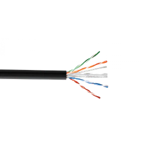 Caja Cable UTP  sim-Cat6 Negro PE Exterior 0.50mm Cobre 305mt