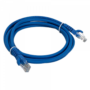 Cable Patch Cat5e Azul LSZH 2 metros Inyectado Multifilar