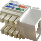 Keystone Punchable Blanco Cat5e - Miniatura 1