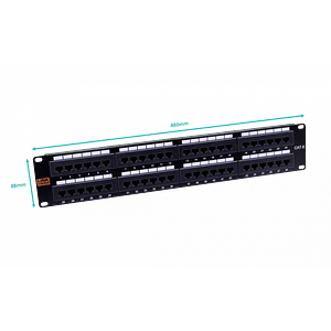 Patch Panel UTP 48-RJ45 Cat6 2U Certific UL