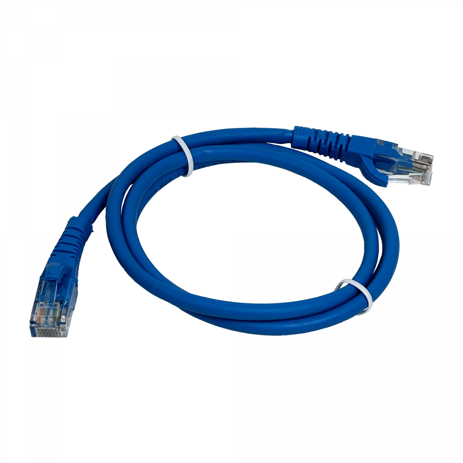 Cable Patch 1mt Cat5e Azul LSZH Inyectado Multifilar 1