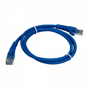 Cable Patch 1mt Cat5e Azul LSZH Inyectado Multifilar