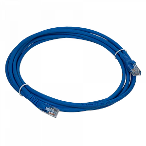 Cable Patch 3mt Cat5e Azul LSZH Inyectado Multifilar