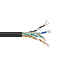 Cable Patch 1mt Cat6 Negro LSZH Inyectado Multifilar