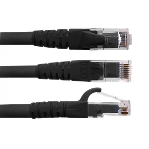 Cable Patch 2mt Cat6 Negro LSZH Inyectado Multifilar
