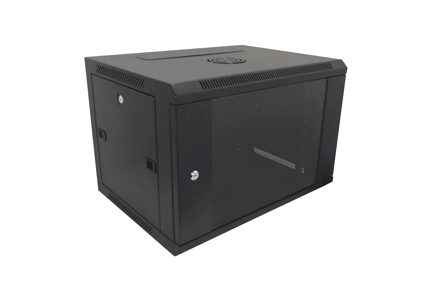 Gabinete Rack pared negro 45cm fondo 7U 1