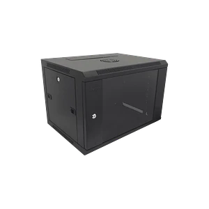 Gabinete Rack pared negro 45cm fondo 7U
