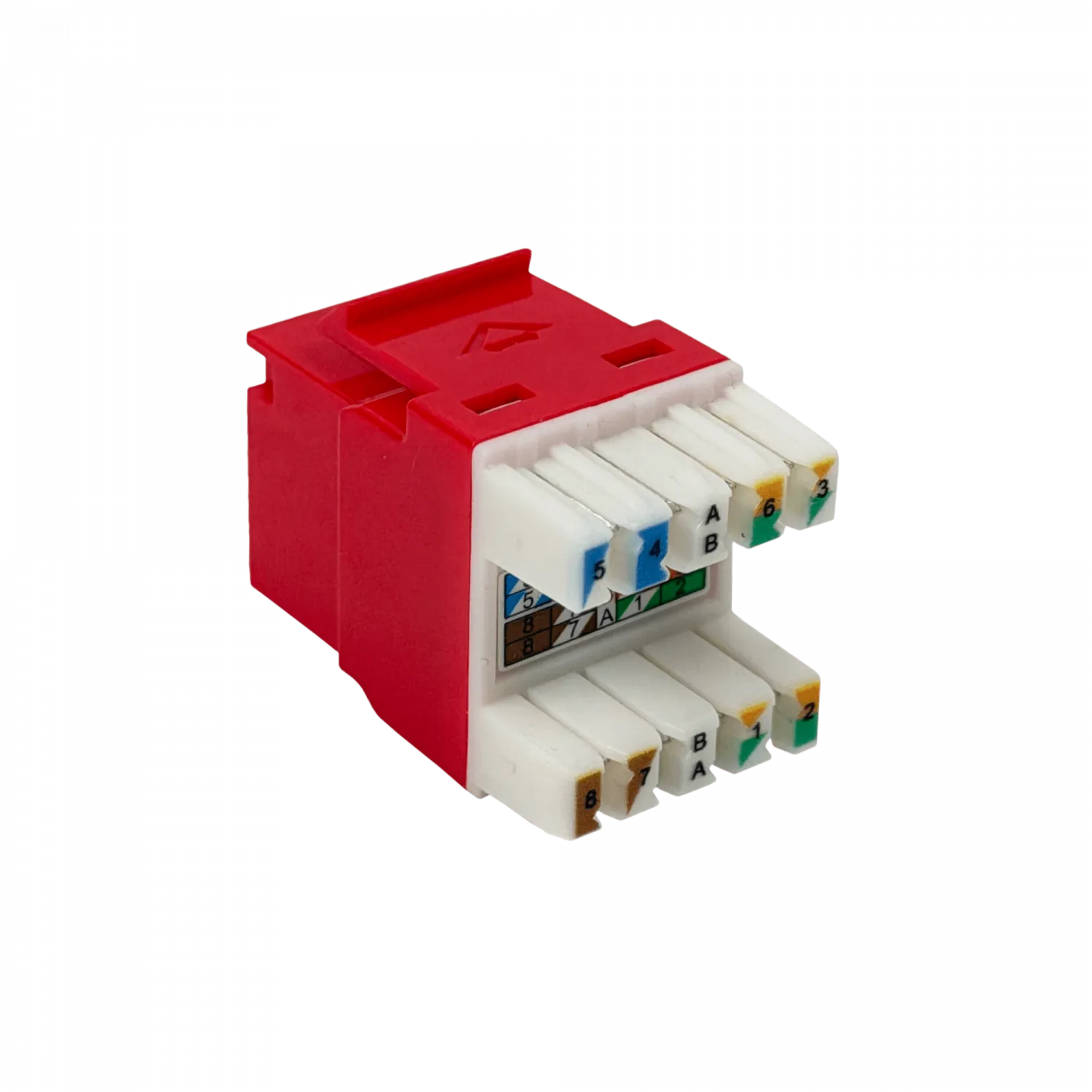 Punch Keystone Hembra RJ45  Rojo Cat6 UTP Multilan Furukawa 1