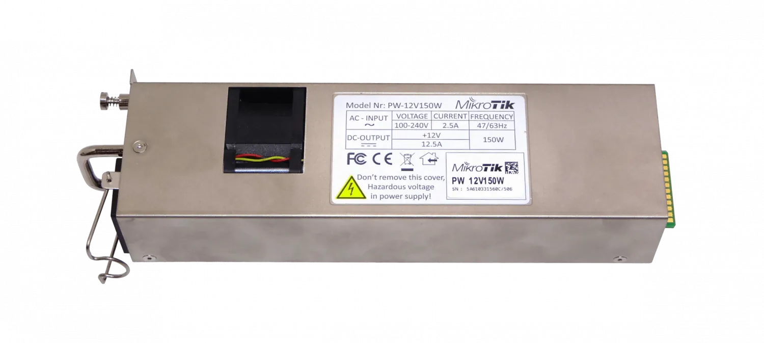 Fuente de Poder Repuesto Mikrotik  CCR1072 CCR2216 CRS504 CRS518 100-240VAC C14 1