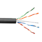 Cable UTP Unifilar Aleacion caja100m CCA Cat5e Negro - Miniatura 1
