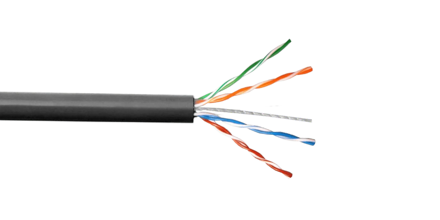 Cable UTP Unifilar Aleacion caja100m CCA Cat5e Negro 1