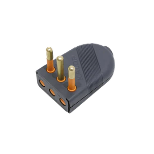 Enchufe Macho c/Tierra  Negro 10A SEC-60477  Kalop