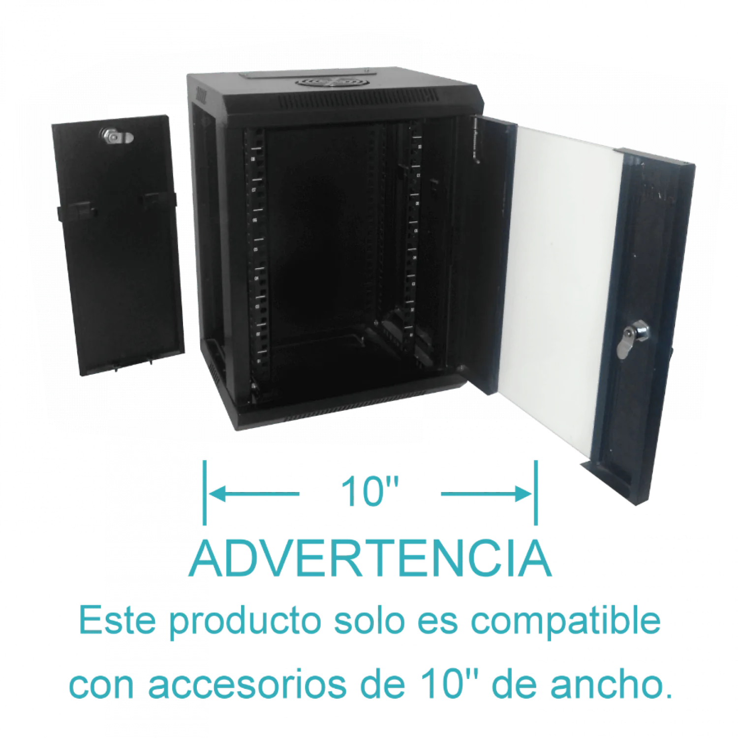 Rack 9U 10 Pulgadas Ancho  30cm Fondo  1