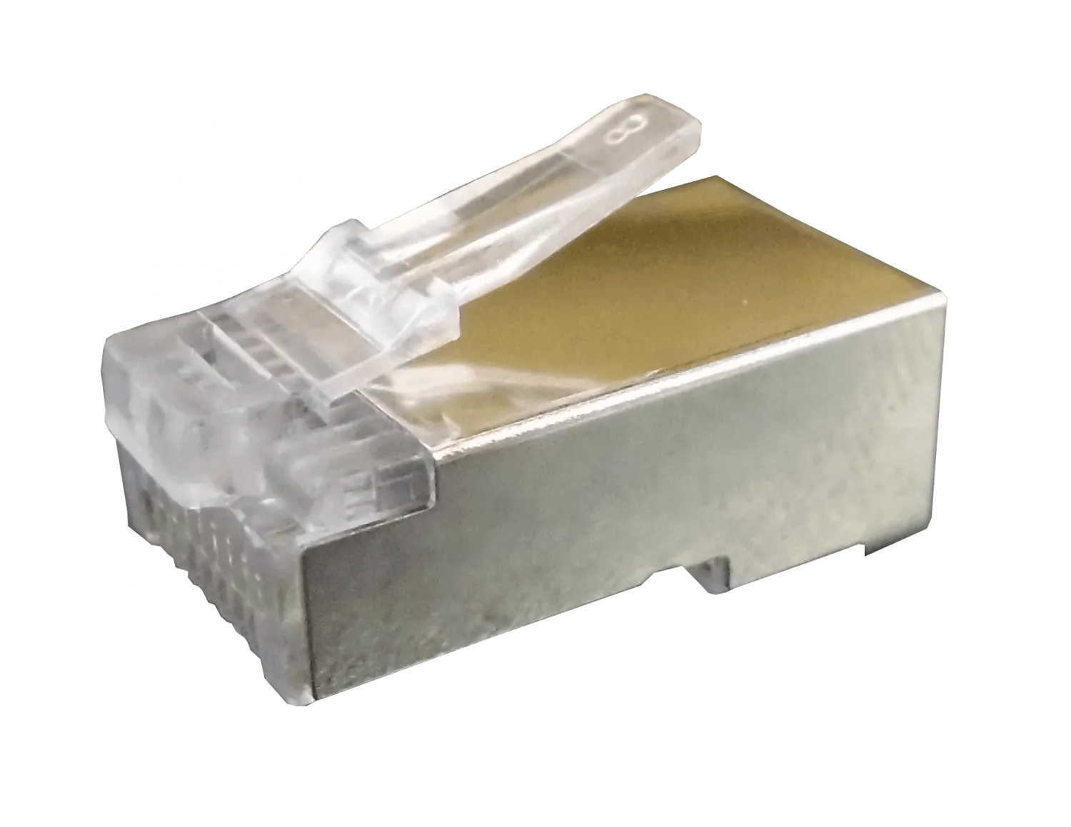 Conector RJ45 Metalico 10-unids p/Uniifilar Cat5e FTP STP  1