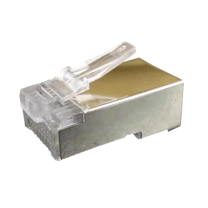 Conector RJ45 Metalico 10-unids p/Uniifilar Cat5e FTP STP 