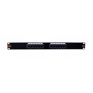Patch Panel 12-RJ45 Cat5e 1U UL Certific