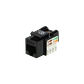 Conector Keystone Punchable  Negro Hembra RJ45 Cat5E U/UTP  - Miniatura 1