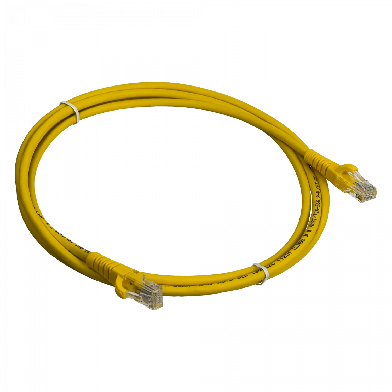Cable Patch 2mt Cat5e Amarillo LSZH Inyectado Multifilar 1