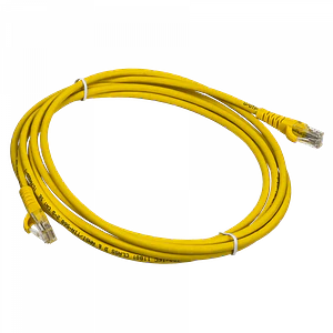 Cable Patch 3mt Cat5e Amarillo LSZH Inyectado Multifilar