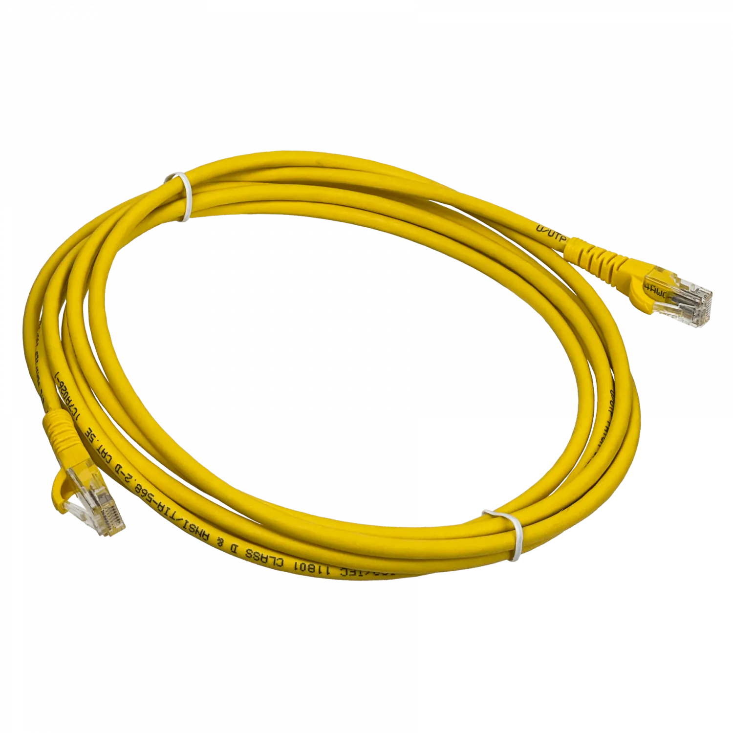 Cable Patch 3mt Cat5e Amarillo LSZH Inyectado Multifilar 1