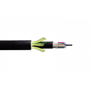 Cable de Fibra Óptica Monomodo 144 Fibras G652D ADSS Exterior PE 