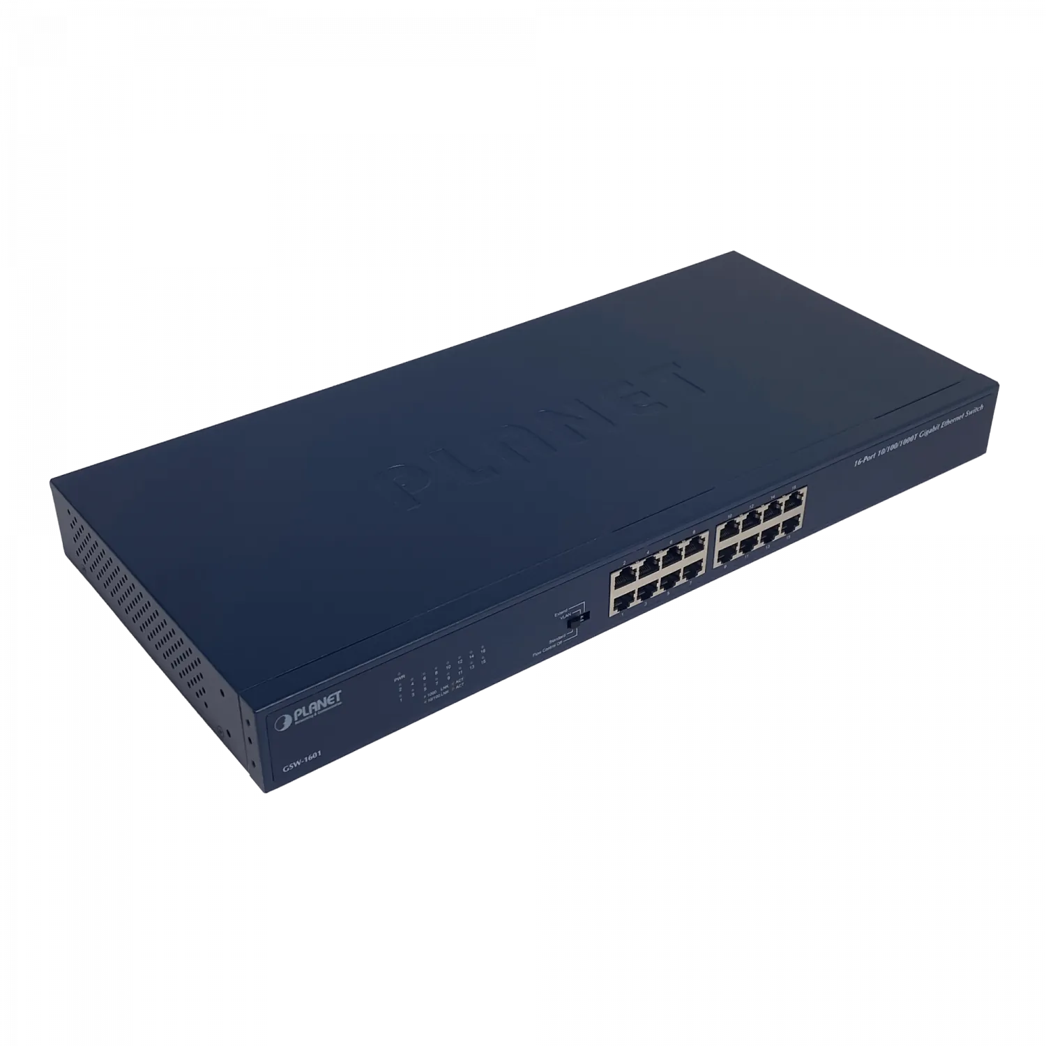 Switch no-Admin-L2 Rack Planet 16-1000  220V-Directo Selector-4-modos 1