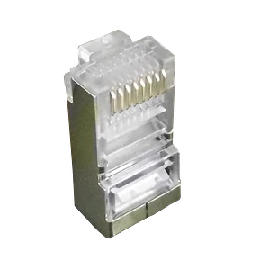 Conector RJ45 Metálico para Cat5E FTP/STP, 100 Unidades