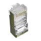 Conector RJ45 Metálico para Cat5E FTP/STP, 100 Unidades - Miniatura 1