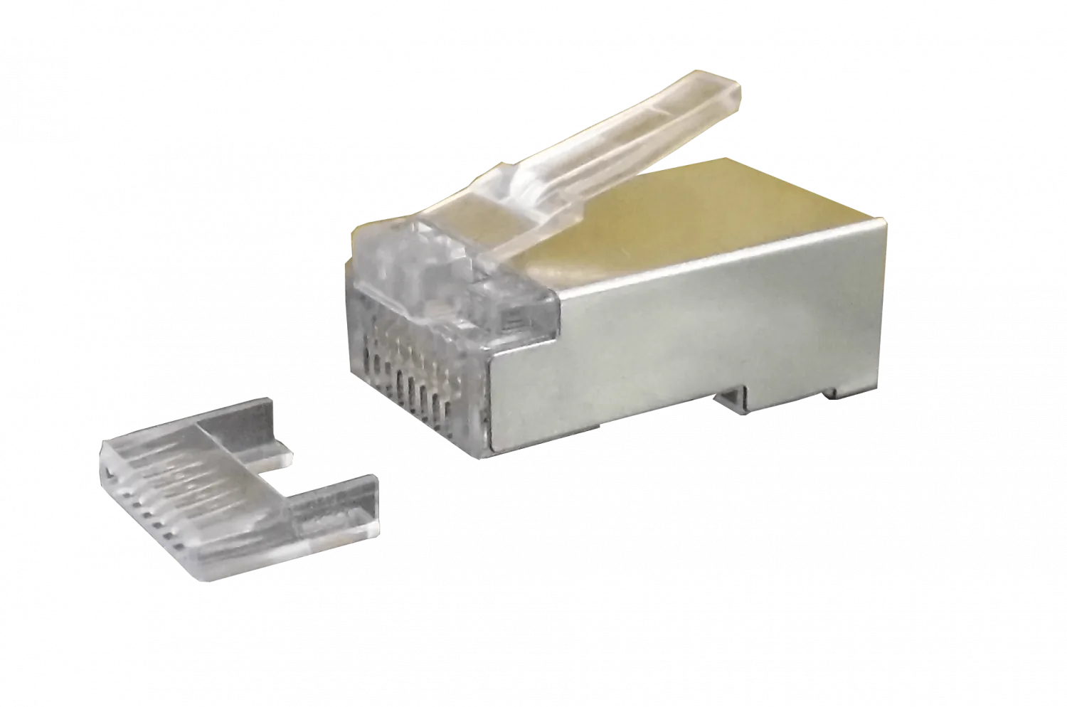 Conector RJ45 para Multifilar Cat6 FTP STP Metálico – 10 Unidades 1