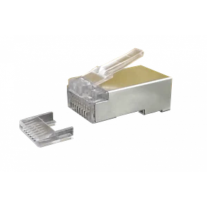Conector RJ45 para Multifilar Cat6 FTP STP Metálico – 10 Unidades