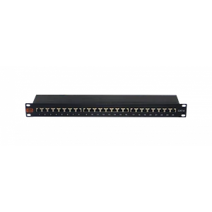 Patch Panel  1U 24 Puerto RJ45 Cat6 FTP SFTP Blindado Certificacion UL