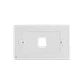 Faceplate 70x114mm Blanco 1-Keystone Horizontal  - Miniatura 1