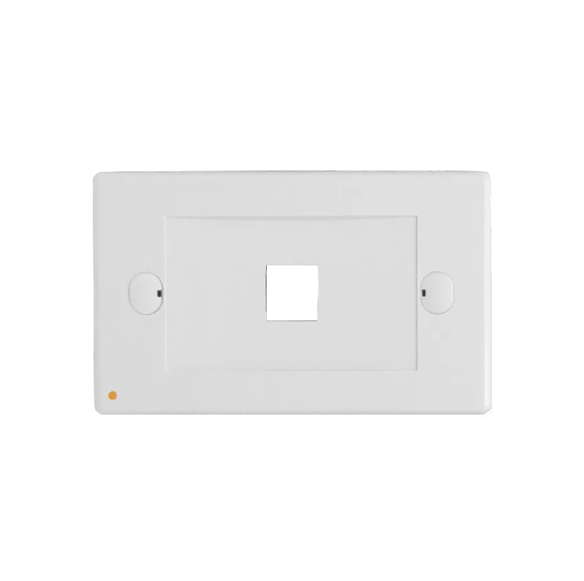 Faceplate 70x114mm Blanco 1-Keystone Horizontal  1